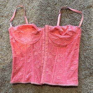 Cute pink corset